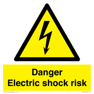Danger Electric shock risk